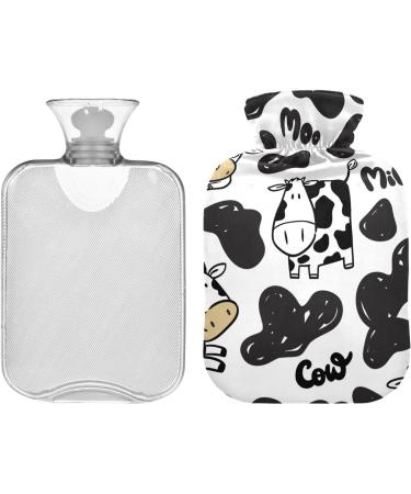 Hot Water Bottle with Cow Cover - 2L Pain Relief Hot Pack for Women & Adults - International Shipping Available - Buy Online on GoSupps.com