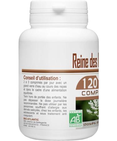 Meadowsweet Organic - 400 mg - 120 tablets - Buy Online on GoSupps.com