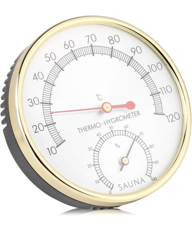 TBEST Thermo-Hygrometer Sauna - Accurate Metal Dial Thermometer & Hygrometer for Optimal Sauna Conditions - Buy Online on GoSupps.com