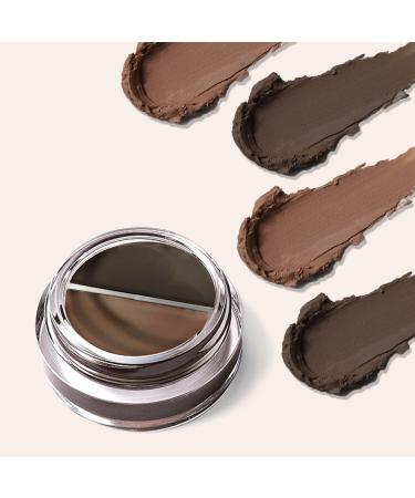 PasaRose Eyebrow Cream: Dual Color Long-Lasting Brow Filler & Shaper - Gray Coffee & Natural Brown - Buy Online on GoSupps.com