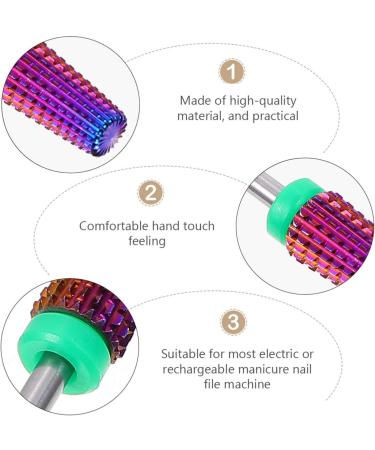 1pc Nail Polisher Nail Drill Tool Nail File Replacement Heads Grinding Head Bit Manicure Drill Bits Nails Drill Bits Manicure Drill Tool Purple Alloy Nail Tool Grinding Wheel - Buy Online on GoSupps.com
