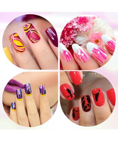 Buy Amaxiu 12 Colors Nail Art Pens Set - Waterproof Quick Dry Acrylic Painting Pens for Professional Nail Design - Buy Online on GoSupps.com