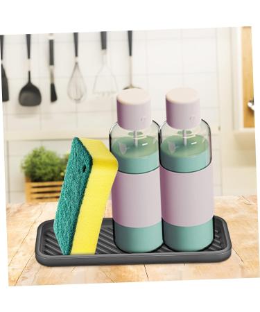Ciieeo 10 Pcs Silicone Frame Cleaning Sponge Holder Sink Sponge Holder Sponge Holder with Drain Portable Sinks Kitchen Sink Organizer Soap Dish Soap Holder Silica Gel Rectangle Travel - Buy Online on GoSupps.com