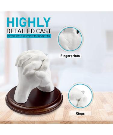 Hand Casting Kit for Couples and Families with Mounting Plaque - DIY Plaster Mold Keepsake Sculpture for Her, Kids, Weddings, Anniversaries - Buy Online on GoSupps.com