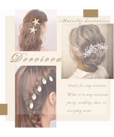 Dervivea Vintage Leaf Hair Comb Barrette Silver Leaves Hair Clips Laurel Leaf Hair Comb Metal Hair Piece Greek Goddess Hair Comb Accessories for Women and Girl Headdress (Silver) - Buy Online on GoSupps.com