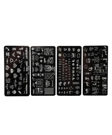 Nail Printing Stencils Nail Stamping Plate Not Easy to Fall Off for Home Beauty Salon(05-08)