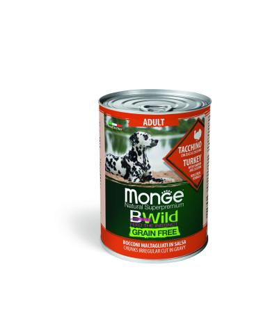 Monge Bwild Dog Adult Grain Free - Turkey 1 Can 400 g