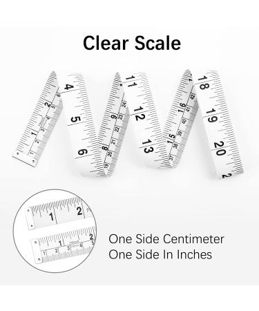 REIDEA Dual Sided Soft Fabric Tape Measure 79in/200cm for Body Measurement, Fitness, Weight Loss, Sewing - White - Buy Online on GoSupps.com