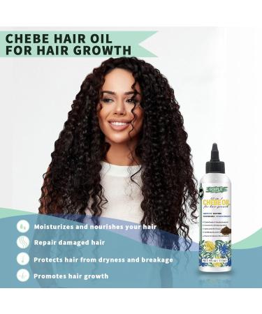 4 FL OZ Natural Chebe Hair Oil | Hair Growth & Scalp Moisturizer for All Hair Types - 1pc - Buy Online on GoSupps.com