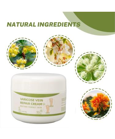 Cream for Varicose Veins for Legs 50G Natural Oils Formula Phlebitis Relief Treatment Soothing Cream for Anti Varicose - Buy Online on GoSupps.com