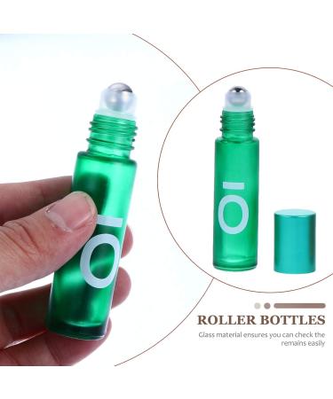 Heallily 8PCs Essential Oils Roller Bottles 10ml - Refillable Aromatherapy Glass Containers for Fragrance and Lipstick Samples - Buy Online on GoSupps.com