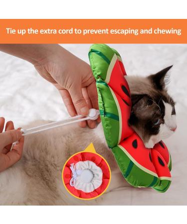 Avont Rewrise Adjustable Cat Collar - Soft Neck Leak Protection for Small Dogs & Cats Ideal After Surgery - Medium Watermelon - Buy Online on GoSupps.com