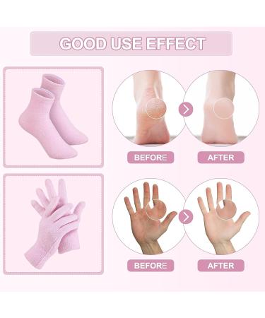 Moisturizing Gloves and Socks Set for Dry Feet | Aloe Infused Lotion | Fuzzy Spa Socks | 4 Pairs for Women Men - Buy Online on GoSupps.com