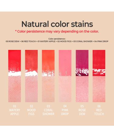 LOVB Water Drop Stain Tint 0.13 oz. - Coral Shower | Longwear Liquid Lip Stain for Hydrated Lips - Buy Online on GoSupps.com