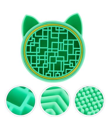 2-in-1 Makeup Brush Storage Box & Scrubber - Versatile Brush Holder & Mat in Green | International Shipping Available - Buy Online on GoSupps.com