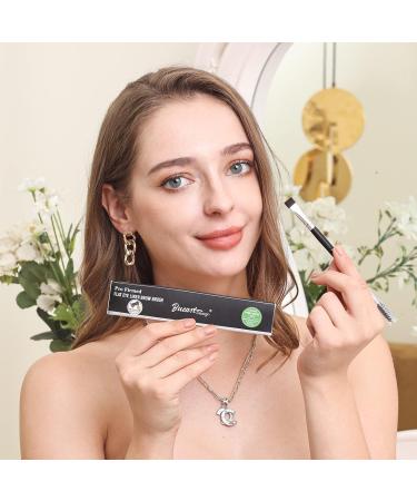 Bueart Design PRECISION Concealer brush for eyebrows Dual Ended Detail Flat Eyeliner definer Brow Brush with spoolies for eyebrow eyelash Spiral Brush Spoolie Mascara Brush - Buy Online on GoSupps.com