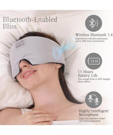 MUSICOZY Bluetooth Sleep Mask & Headphones - Ice Silk Eye Mask for Total Darkness Perfect Gift for Men & Women (Black - Buy Online on GoSupps.com