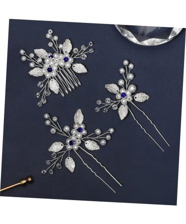 FOMIYES 4 Sets Bridal Wedding Comb Green Accessories Bridal Headpieces for Wedding Green Hair Accessories Pearl Headpiece for Wedding Flower Hairpin Bridesmaid Hair Fork Prom Copper Wire - Buy Online on GoSupps.com