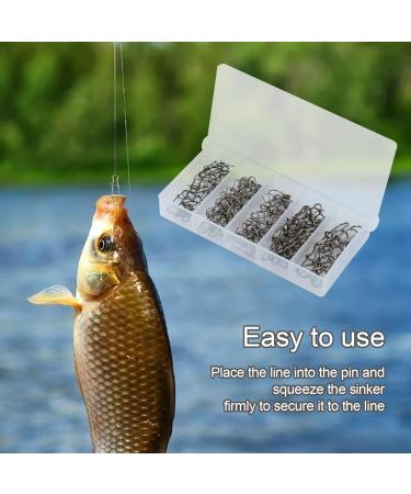 Cozlly Snaps Fishing Set - 100 Stainless Steel Duo Lock Snaps with Box | Carabiner Set for Perch Trout Pikeperch - 5 Sizes Silver | International Shipping Available - Buy Online on GoSupps.com