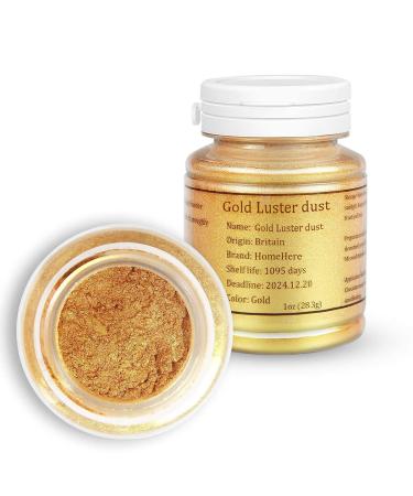 HomeHere Luster Powder Dust Edible Cake Dust  1oz/28.3g Golden - Buy Online on GoSupps.com