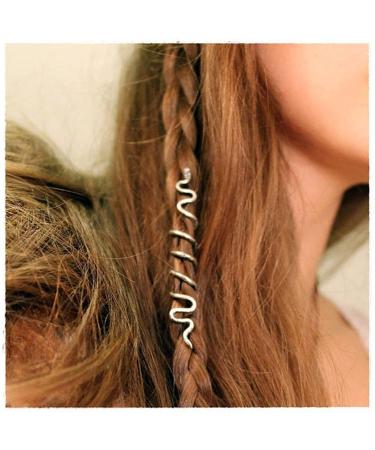 Naiska 20PCS Loc Snake Hair Jewelry for Women & Men - Gold & Silver Hair Beads, Coils, Clips, Rings, Cuffs - DIY Decoration - Buy Online on GoSupps.com