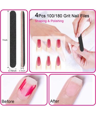 18Pcs Nail File Buffer Block Set for Gel Nails | 100/180 Grit Coarse Buffing | Reusable Finger & Toenail Files | 7-Way + 4-Way Nail Smoother - Buy Online on GoSupps.com
