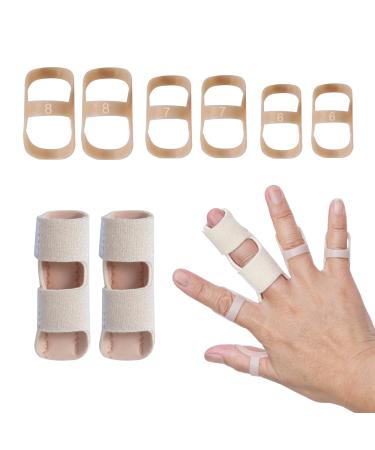Oval Finger Splint Trigger Finger Splint for Arthritis Trigger Finger Mallet Fingers - Effective Pain Relief Finger splints For Thumb Index Middle Finger (6 7 8)