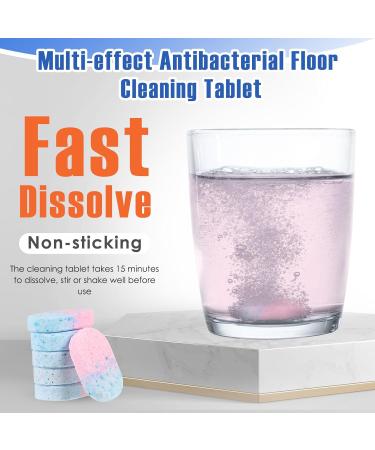 Xinjieda 40 Pcs Floor Cleaning Sheet Multifunctional Floor Cleaning Slice Antibacterial Floor Cleaner Scent Soluble Cleaner Tablets Deodorization Effervescent Tablets Concentrated Cleaning Tablets Powder Blue 40 - Buy Online on GoSupps.com