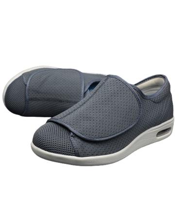 LGZY Women's Diabetes Shoes Wide Width Shoes with Walking Shoes Closure Adjustable Lightweight for Diabetic Edema Plantar Fasciitis Bunions Arthritis Swollen Feet Dark Gray 39 EU 39 EU Dark Gray