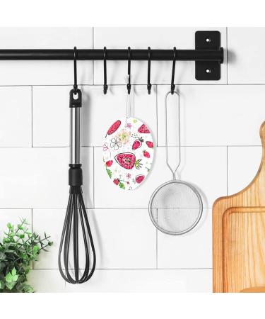 3-Pack Cleaning Kitchen Sponges Oval Strawberries and Flowers Kitchen Cellulose Dishwashing Wood Pulp Cotton - Buy Online on GoSupps.com