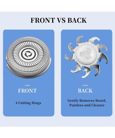 Head Shaver Replacement Blades for Skull Shaver Pitbull Gold PRO & Platinum/Silver PRO - 4-Pack Silvery - Buy Online on GoSupps.com