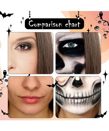 White & Black Face Paint Kit for Halloween & Cosplay | Non-Toxic SFX Makeup with Brushes | Perfect for Adults & Kids - The Ultimate Face & Body Painting Solution - Buy Online on GoSupps.com