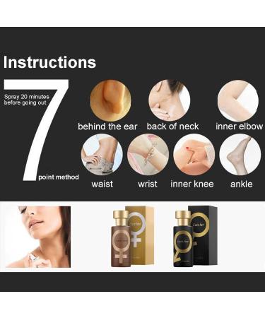 Golden Lure Perfume Pheromone Perfume Spay For Men Cologne For Men Attract Women Romantic Glitter Perfume Gift 50 M - Buy Online on GoSupps.com