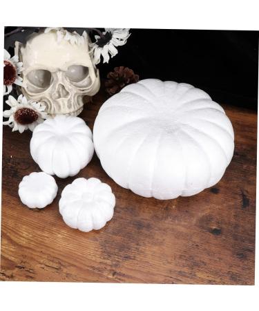 Ciieeo 5pcs Simulation Pumpkin Mold Artificiales Para Foam Pumpkin Home Decoration Arts and Crafts for Kids Artificial Pumpkin Plants Decor Child Blank White Decoration Fake - Buy Online on GoSupps.com