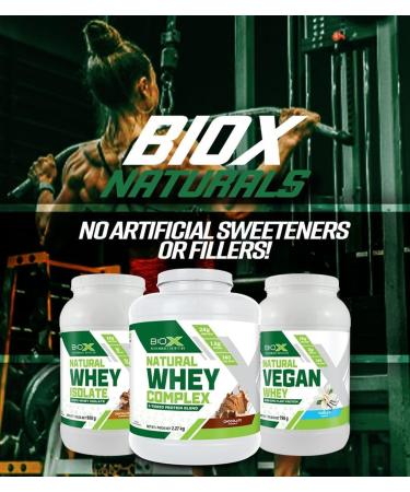 BioX Natural Whey Isolate | Natural Whey Isolate Protein Powder | Formulated with Natural Flavours & Sweeteners | 28g Protein Sugar Free Low Carb Low Lactose Protein Powder | 5LB (Chocolate) Chocolate 2.27 kg (Pack of 1) - Buy Online on GoSupps.com
