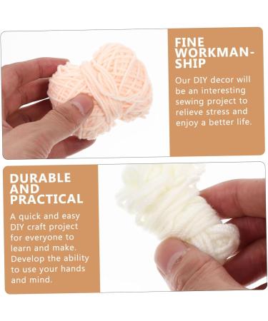 Lurrose 4 Sets Wool Doll Crochet Hook Key Hanging Decor Supply Knitted Key Pendants Crochet Supplies Simple - Buy Online on GoSupps.com
