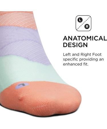 Feetures Elite Ultra Light No Show Tab Running Socks - Pop Off Peach, Medium-Large - Buy Online on GoSupps.com