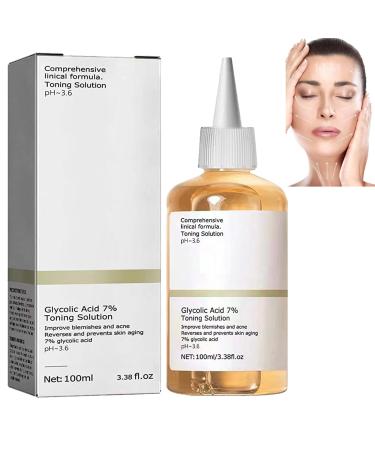 Glycolic Acid Tint Solution Glycolic Acid 7 Toner for Blemishes and Acne Glycolic Acid 7% Toning Resurfacing Solution Glycolic Acid Toner Glycolic Acid 7 Tint Solution Moisturising Face Toner