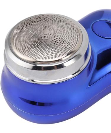 Mini Beard Trimmer Mini Hair Clipper with Stainless Steel Blades Low Noise Pocket Size for Home (Polished Blue) - Buy Online on GoSupps.com