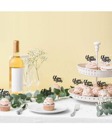 24 Pack Cheers and Beers Cupcake Toppers Glitter Beer Mug Cake Pick Decorations for Baby Shower Birthday Beers Festival Themed Party Supplies Type 1 - Buy Online on GoSupps.com