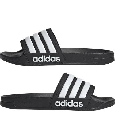 Buy adidas Unisex Adilette Shower Slippers 43 EU - Core Black Ftwr White | International Shipping Available - Buy Online on GoSupps.com