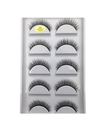 UAMOU 10/50 Boxes 37 Style 5 Pairs Natural 3D False Eyelashes Makeup Fake Eye Lashes Faux Cils Make Up Beauty Maquillaje Cheerfully (Color : 5Pairs X25 Size : 20 Boxes 100Pairs)