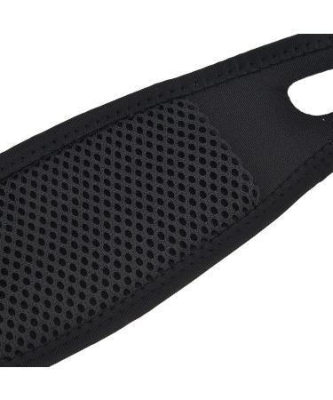 Adjustable Breathable Nylon Chin Strap for Snoring - Universal Fit for Men & Women - Black - Buy Online on GoSupps.com