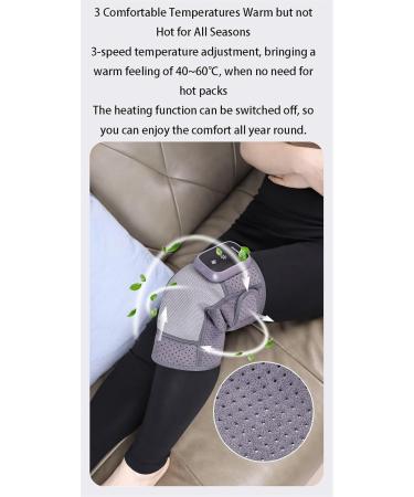 Heated Knee Massager & Thigh Massager - Cordless 3-in-1 Heating Pad for Pain Relief (Purple - Buy Online on GoSupps.com
