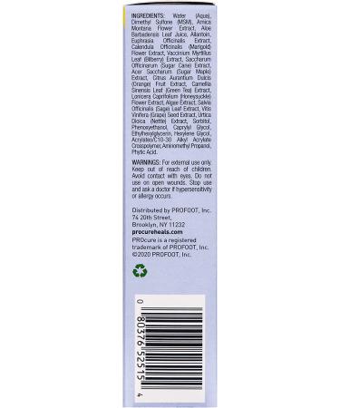PROcure Remedy Gel with Arnica - Improves Bruises & Spider Veins on Foot & Ankle - Unscented & Paraben-Free - 2 Fl Oz - Buy Online on GoSupps.com