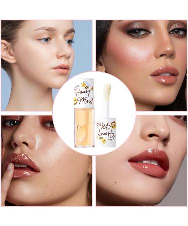  Duqulle glitter clear lip moisturizing oil lip gloss non sticky lip gloss lip balm lip care lip gloss makeup for dry lips - Buy Online on GoSupps.com