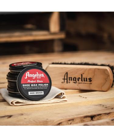 Angelus Perfect Stain Shoe Wax Polish 2.6oz Dark Brown - Buy Online on GoSupps.com