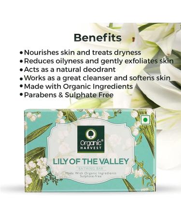 Organic Harvest Lily of The Valley & Gardenia Bathing Bar Combo | 250g | Moisturising Cleansing Paraben & Sulfate Free | International Shipping Available - Buy Online on GoSupps.com