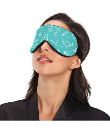 Hasikirky Light Blocking Eye Mask | Breathable & Adjustable for Men and Women | Perfect for Travel, Yoga, and Meditation | Office Deep Sleep Goodies | Cute Cartoon Pattern - Buy Online on GoSupps.com