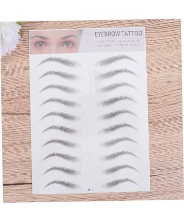 WOFASHPURET Eyebrow Stencils Realistic Eyebrow Tattoos 2pcs 3d eyebrow stickers women s suits lady tools Brow Makeup Grooming Shaping Shaper 4d Artificial Eyebrow - Buy Online on GoSupps.com